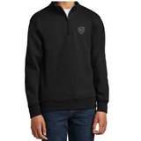 PJ Signature Youth Quarter-Zip Sweater — Black/White