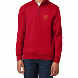 PJ Signature Youth Quarter-Zip Sweater — Red/Gold